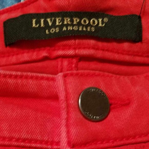 Liverpool Red The Crop Jeans size 6/28 Petite - Picture 2 of 13